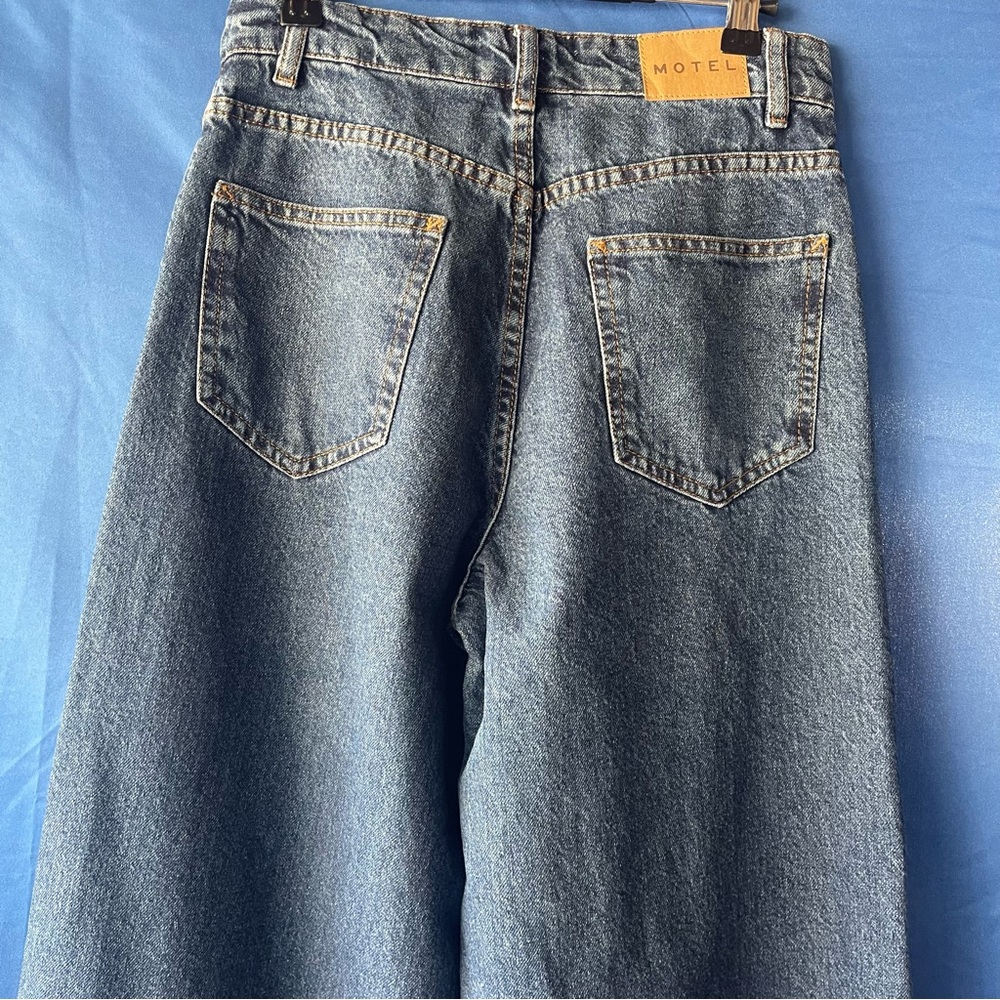 Motel Rocks Blue Flare Jeans - Picture 6 of 7